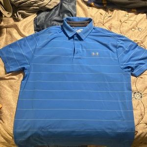 Men’s under armor size extra large polo, shirt, blue